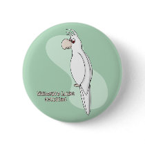 Whiteface Lutino Cockatiel Pins