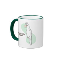 Whiteface Lutino Cockatiel Mug