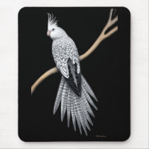 Whitefaced Pearl Cockatiel Mousepad
