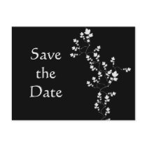 whiteflowers, Save the Date postcards
