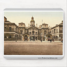 Whitehall, horse guards, London, England rare Phot Mousepads