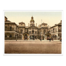 Whitehall, horse guards, London, England rare Phot Post Card
