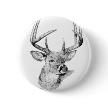 Whitetail Deer Buttons