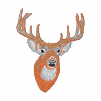 Whitetail Deer Head embroidered shirts by ZazzleEmbroidery Whitetail Deer Head embroidered shirts