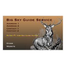 Whitetail Deer Illustration Business Card