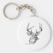 Whitetail Deer Keychain