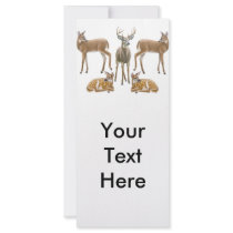 Whitetail Deer Rack Card rack cards