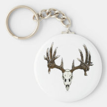 Whitetail deer skull 1 keychains