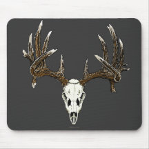 Whitetail deer skull 1 mousepads