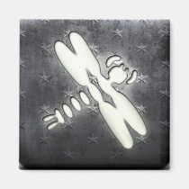 Whitewashed Dragonfly magnets