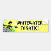 Whitewater Fanatic! Bumper Stickers