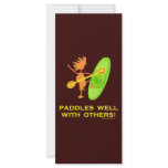 Whitewater Kayak - Paddles Well With Others 2 Personalized Rack Card