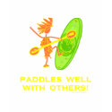 Whitewater Kayak - Paddles Well With Others 2 t-shirts