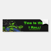 Whitewater Kayak Roll Bumper Stickers