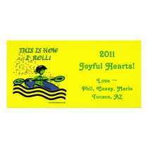 Whitewater Kayak Roll Photo Greeting Card