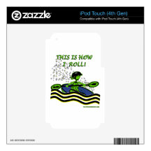 Whitewater Kayak Roll Skin For iPod Touch 4G