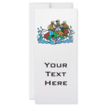whitewater rafting trip graphic customized rack card