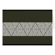 Whitework Triangle Knot Band Card cards