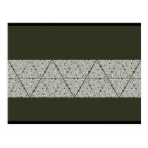 Whitework Triangle Knot Band Postcard postcards