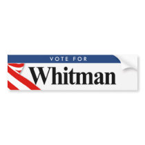 Whitman pegatinas de parachoques by Politicaltshirts Whitman pegatinas de parachoques