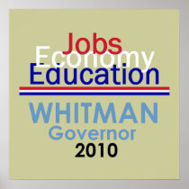 WHITMAN Governor POSTER Print