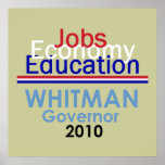 WHITMAN Governor POSTER Print