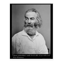 Whitman Life Of Joy Love Quote Gifts Tees Mugs Etc Postcards
