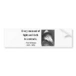 Whitman Quote 11b Bumper Stickers
