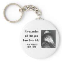 Whitman Quote 1b Keychains