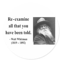 Whitman Quote 1b Stickers