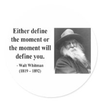 Whitman Quote 2b Sticker