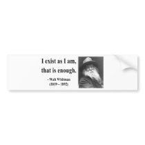 Whitman Quote 3b Bumper Stickers