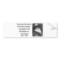 Whitman Quote 7b Bumper Stickers