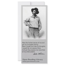 Whitman when Young Rack Card