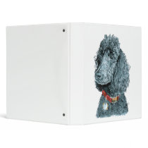 Whitney the Black Poodle binders by mozache Whitney the Black Poodle binders