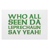 Who All Seen Da Leprechaun Say Yeah Meme Customized Stationery