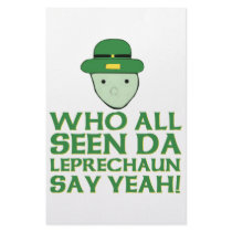 Who All Seen Da Leprechaun Say Yeah Meme Stationery