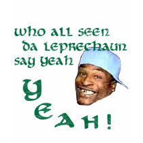 Who All Seen Da Leprechaun Say Yeah t-shirts