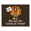 Who Are You Calling A Turkey Poster posters