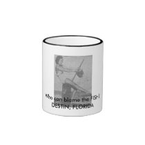 Who_can_blame_the_Fish Black Ringer Mug mugs