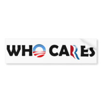 Who Cares 2012? Bumper Sticker