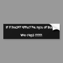 Who Cares - Black bumper stickers by TeleComCal Who Cares - Black bumper stickers