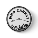 Who Cares Clock - Button