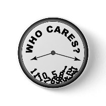 Who Cares Clock - Button