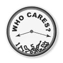 Who Cares Clock - Magnet by carlj56 Who Cares Clock - Magnet