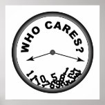 Who Cares Clock - Poster posters