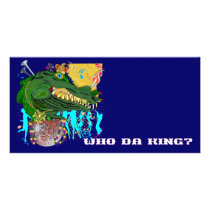 Who Da King? Louisiana Photo Greeting Card