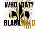 Who dat? Black gold hearts/Fleur de Lis t-shirts