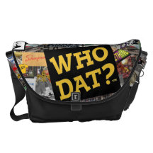 Who Dat? Collage Art  Messenger Bag