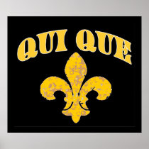 Who Dat French Fleur De Lis Posters